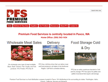 Tablet Screenshot of pfsfood.com